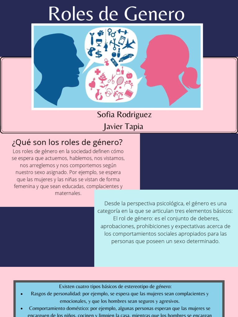 Definición y Ejemplos de Roles de Género | PDF | Género | Estudios de ...