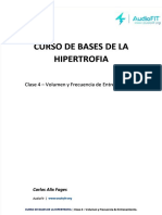 PDF Clase 4 Volumen y Frecuencia de Entrenamiento PDF DL