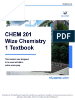 CHEM 201 Wize Chemistry 1 Textbook: This Booklet Was Designed To Be Used With Wize Online Exam Prep