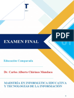 UCT - Educación Comparada - Examen Final - Preguntas