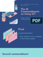 10 Commandments On Using ICT