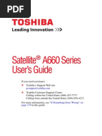 Toshiba Satellite A660 148 Laptop Manual