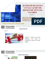 Grupo 2 - Ratios Bursátiles y Evaluación de Riesgo de Titulos Valores