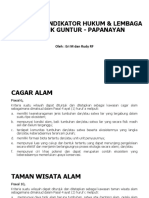 Kriteria Dan Indikator Hukum & Lembaga EKF KPHK Guntur - Papanayan Oktober 2021