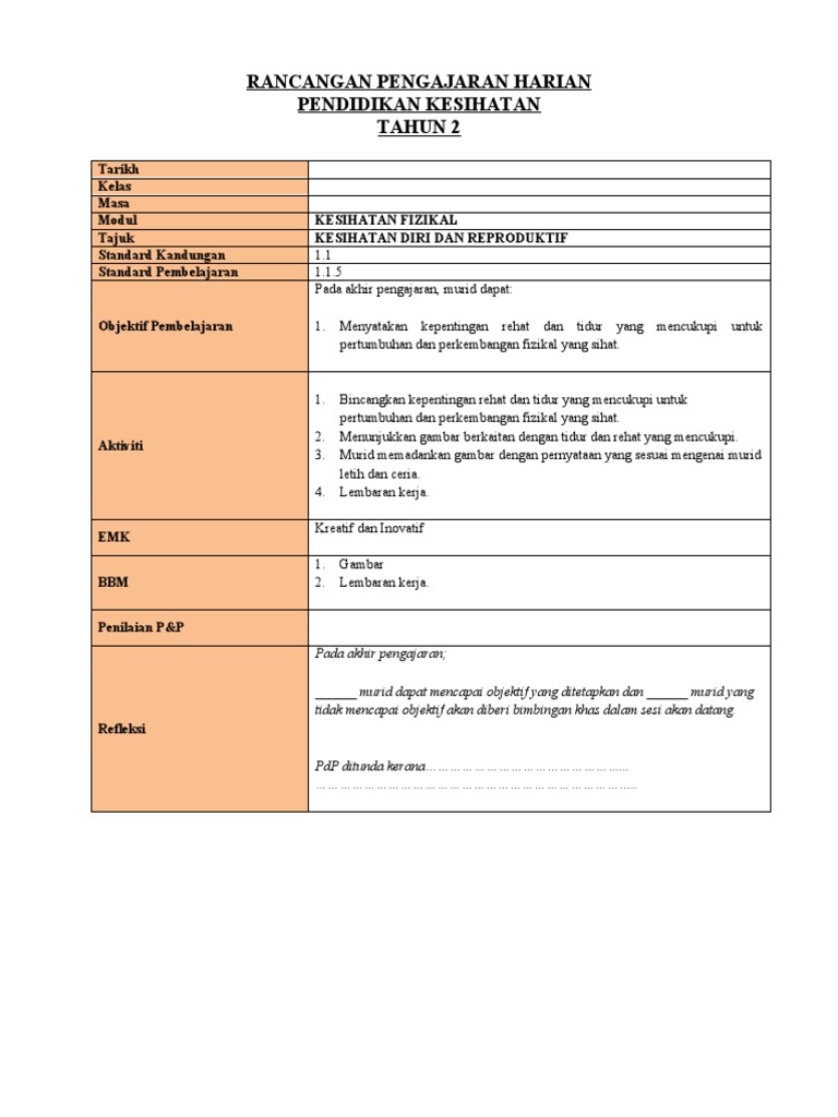 4 Kesihatan Diri Dan Reproduktif 1 Pdf