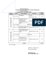 Schedule Kegiatan