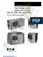Magnum Low Voltage Power Circuit Breakers User Manual (DS, DC, DSX, DSL, and MDE)