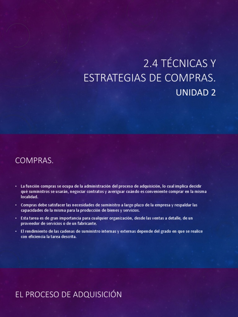 Estrategias y Técnicas de Compras Efectivas | PDF | Calidad (comercial ...