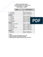 Jadwal Konsumsi Kanopi