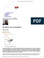 El Delirio de Normalidad - Virtualia, Revista Digital de La EOL