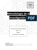 ) Metodologia de La Investigacion