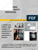 Occupational Health and Safety Procedure: Computer Systems and Servicing NCII