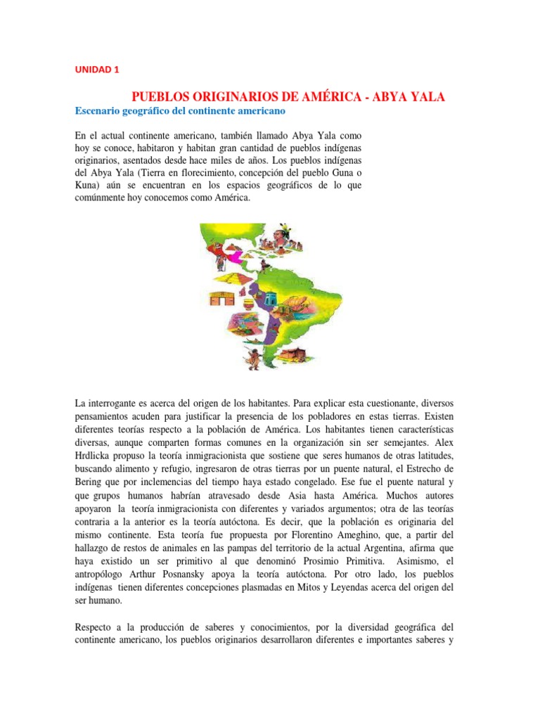 Pueblos Originarios de Abya Yala | PDF | Américas | Pueblos Indígenas ...