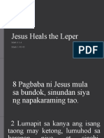 Jesus Heals The Leper