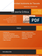 La Teoría Crítica - Presentación