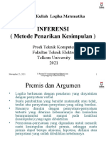 Week 8 - Inferensi - Metode Penarikan Kesimpulan - 1