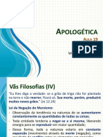 Apologética - Aula 19 - Vãs Filosofias IV