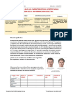 Explicamos Que Las Caracteristicas Hereditarias Dependen de La Informacion Genetica