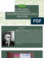 Diagnóstico Neuropsicología de Adultos - Luria