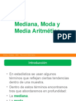 Mediana Moda y Media. Clase 3