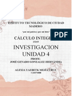 Cálculo Integral: Investigacion Unidad 4