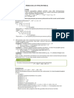 PERSAMAAN POLINOMIAL