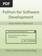 Python For Software Development Hans Petter Halvorsen