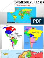 Población Mundial Al 2013