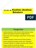 Sifat Dan Kualitas Batubara