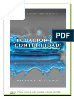 ECUACION  DE CCONTINUIDAD