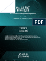 Tugas SWOT Perusahaan - Agastyansah RK - G0119002