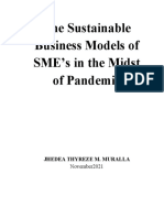 The Sustainable Business Models of SME's in The Midst of Pandemic