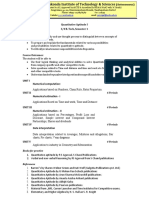 Quantitative Aptitude I 3/4 B. Tech, Semester 1 Course Objectives