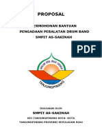 Proposal Drum Band Smpit As-Sakinah 2021