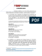 Comunicado Oficial Uap - 19.02.21