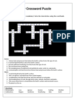 Geology Crossword Puzzle