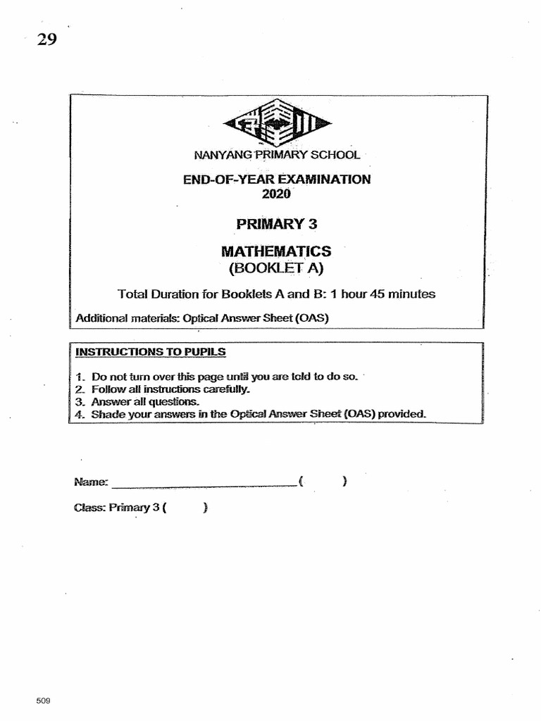 P3 maths sa2 2020 nanyang exam papers pdf