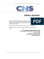 Utilities: Syncsort: Uf Computing & Networking Services