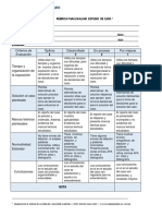 Rúbrica Estudio de Caso