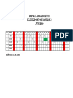 Jadwal Jaga Dokter Klinik Doktor Bastian April