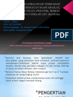 Tugas PPT Ekesehatan Global. Melisa - Po.7131210066 - d4 Sanitasi Lingkungan - Alih Jenjang - Ok