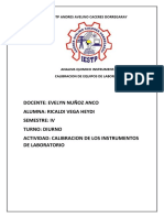 Calibración de Pipeta Aforada