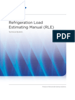 Refrigeration Load Estimating Manual (RLE) : Technical Bulletin