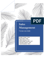 Sales Management: Verona Case Study
