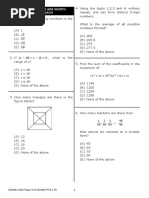 Questions 1 To 10 Are Worth 3 Marks Each: Seamo 2020 Paper D © Seamo Pte LTD