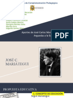 JC Mariategui y JM Arguedas - Filosofia de La Educacion