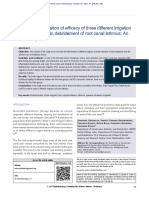 Comparative Evaluation of Efficacy of Three Different Irrigation Activation Systems in Debridement of Root Canal Isthmus: An in Vitro Study