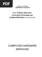 K To 12 PC Hardware Servicing Learning Module