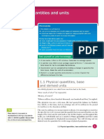 1.1 Physical Quantities, Base and Derived Units