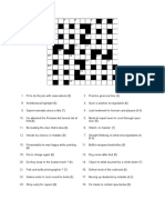 Crossword and Comprehension Cloze Answer